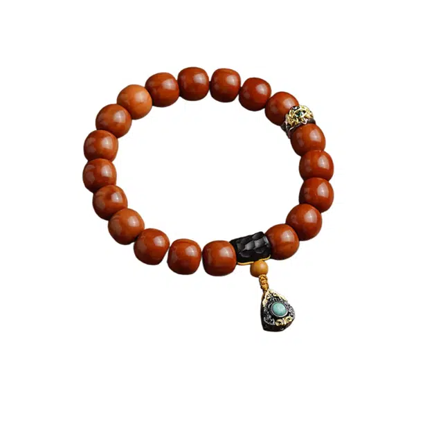 茂琼 招财进宝新中式国潮民族风文玩文玩老型光珠佛珠精品藏式盘玩复古时尚百搭潮流高级文玩念珠#好运 猴头核桃 手串 男款