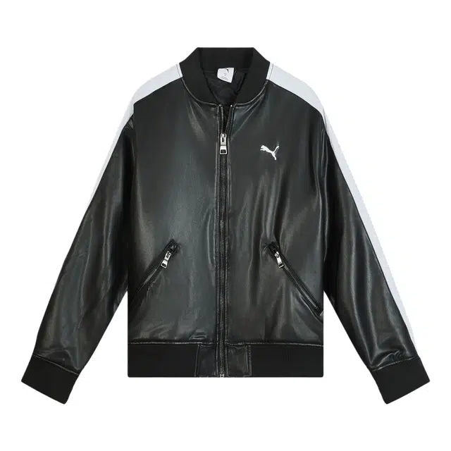 PUMA T7 Pleather BOMBER logo