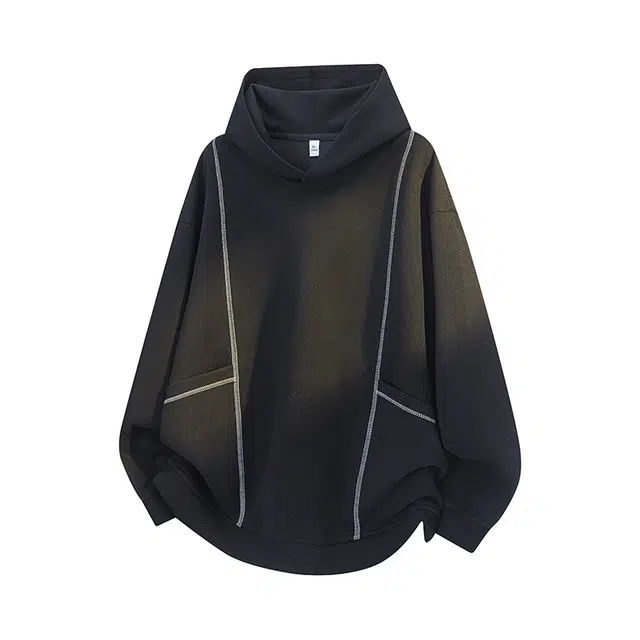 海尔斯 简约条纹舒适百搭连帽长袖卫衣 男女同款