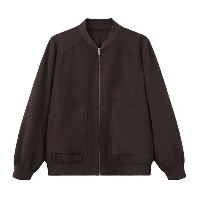 潞优野 复古时尚小个子温暖磨毛棒球服休闲夹克 女款