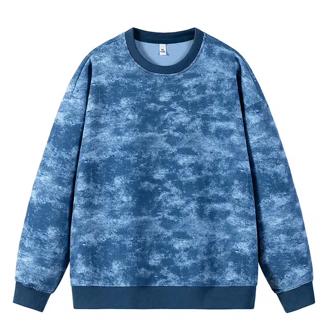 海尔斯 美式休闲迷彩圆领宽松百搭时尚简约卫衣 男款