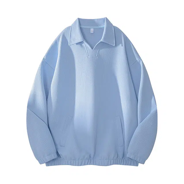 海尔斯 美式百搭时尚纯色落肩宽松卫衣 男款