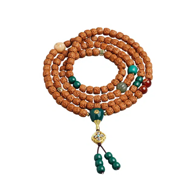 宣华意 精品佛手三日红原籽佛念珠盘文玩玛瑙配饰 新中式复古雅致 多圈叠戴#好运 金刚菩提 手串 男女同款情侣款