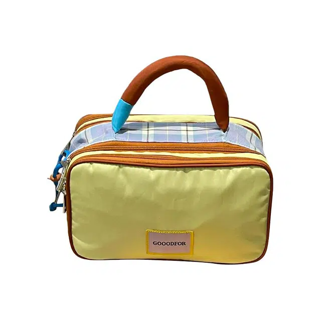 班哲尼 三层化妆包旅行洗漱包大容量手提便携分区 收纳包