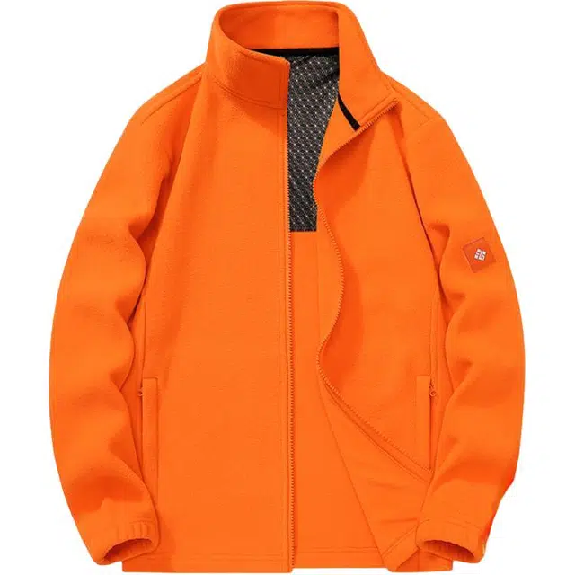 马员外 内胆秋冬外套上衣粒绒情侣款工装加绒加厚保暖立领夹克 男女同款