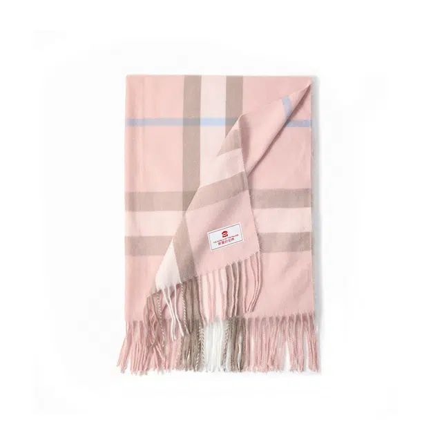 宫里的世界 英伦经典百搭 聚酯纤维 绒线围巾 男女同款情侣款