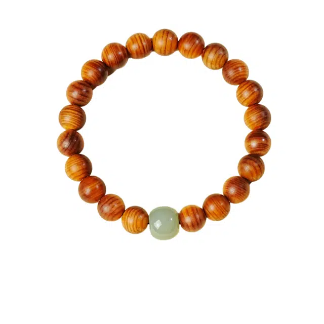 茂琼 时来运转万事如意招财进宝中式国潮文玩手链盘玩冷门文玩佛珠古典国风复古典雅精致文雅高贵文玩盘玩念珠#好运 崖柏 手串 男款