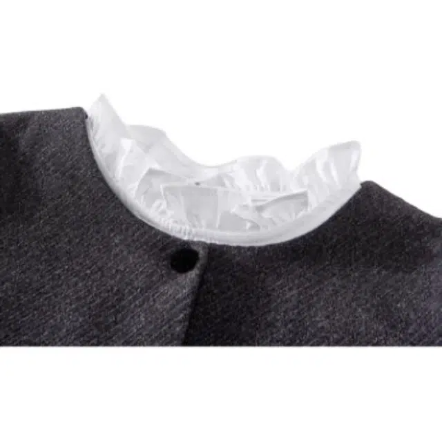 海獭 气质衬衫小香风两件套法式复古长袖连衣裙 女款