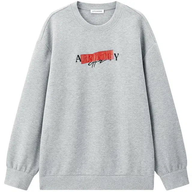 太平鸟 百搭舒适空气层刺绣字母圆领卫衣 女款