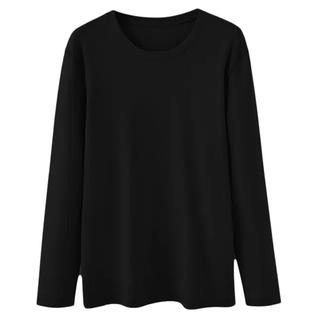 潞优野 简约舒适纯棉秋衣蓄热单件打底衫内搭秋冬季保暖上装 男款