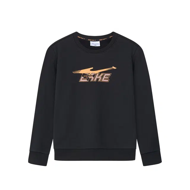 鸿星尔克儿童卫衣 加厚云感面料亲肤 柔软宽松剪裁 不挑身形 儿童款