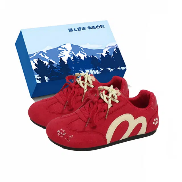 小鹿米利 百搭小众薄底鞋德训阿甘鞋轻便休闲运动面包鞋 低帮 板鞋 女