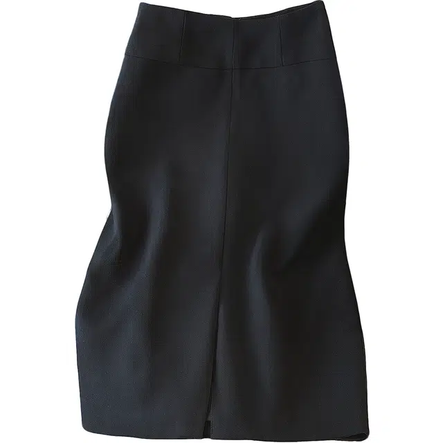 丝柏舍 撞色拉链开叉通勤气质高腰简约直筒优雅休闲长裙 女款