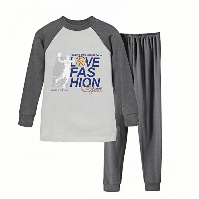 兰缪 纯棉青少年新疆棉秋衣秋裤亲肤舒适校服居家内搭棉毛衫长袖长裤袖口时尚设计耐磨保暖套装 男女同款