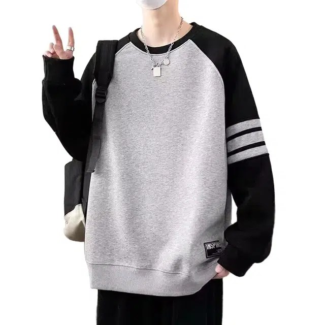 玉儿恋 青少年春秋季圆领男孩潮流中学生帅气大童男士运动打底衫卫衣 男款