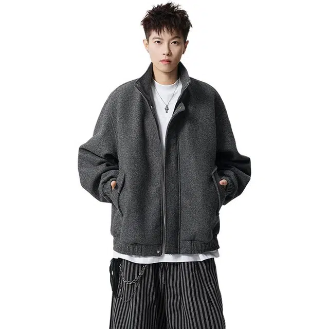 佐菲利 美式复古外套高街潮牌设计感百搭休闲飞行员夹克 男女同款