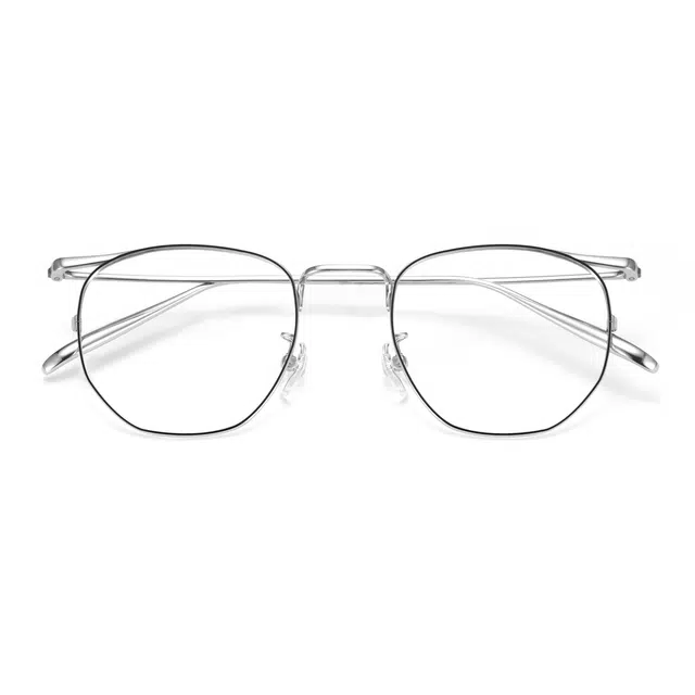 苍木优品 高端设计近视眼镜防蓝光超轻 β钛 不规则形 光学镜架 男女同款情侣款