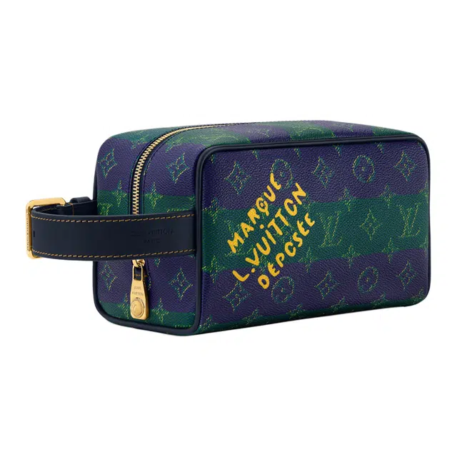 LOUIS VUITTON LOCKER DOPP KIT Monogram Heritage