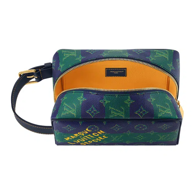LOUIS VUITTON LOCKER DOPP KIT Monogram Heritage