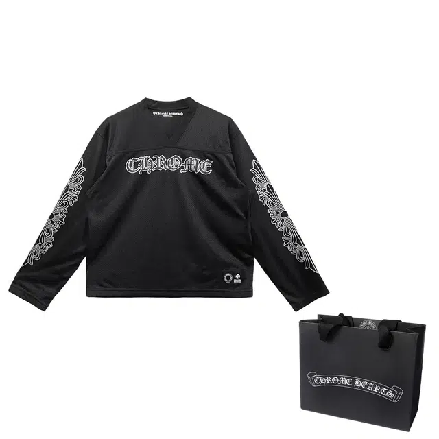Chrome Hearts Hockey Series Long Sleeve Tee Black