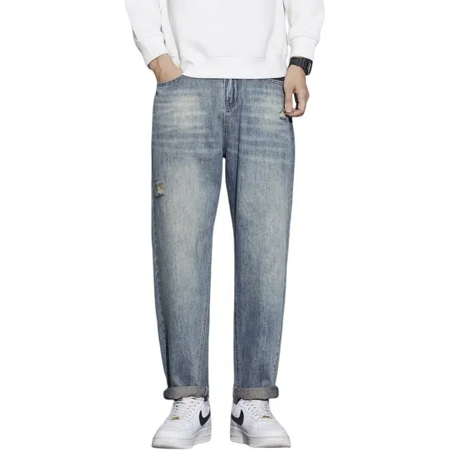 海尔斯 高街潮流哈伦复古宽松牛仔裤 男款