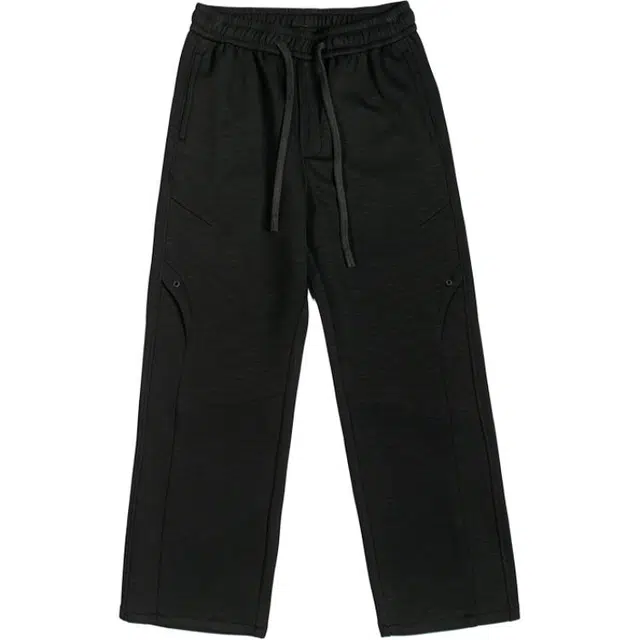 希越 秋冬潮牌拼接宽松抽绳直筒高街垂感阔腿运动休闲裤 男款