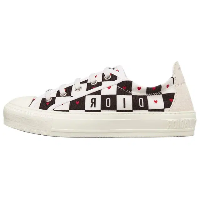 Dior Walk'n Dior Low Top Sneakers White Black Red