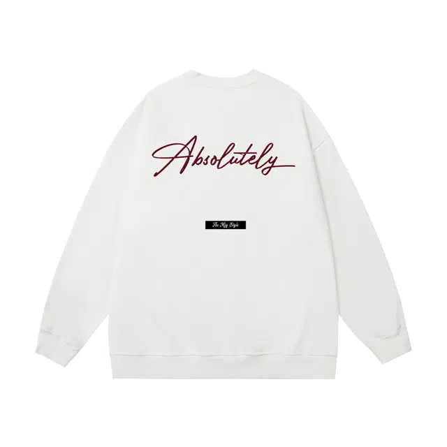 棉基因 早秋高街时尚潮牌简约潮男街头学院风青少年复古男装减龄感通勤高级感韩系穿搭女士基础款无帽打底衫慵懒风女圆领卫衣 男女同款