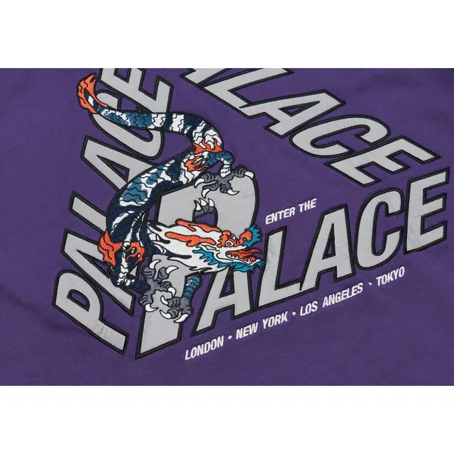 PALACE FW22 Dragon P-3 Hood Purple Logo