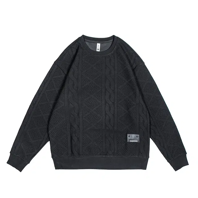 希越 秋冬季重磅圆领潮牌宽松设计感休闲百搭卫衣 男款