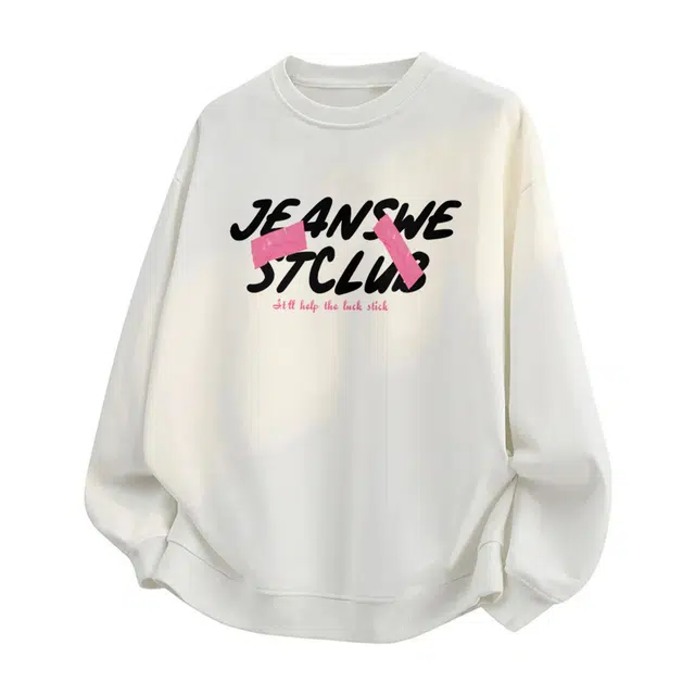 JEANSWEST Club Vintage Graffiti Logo Sweatshirt