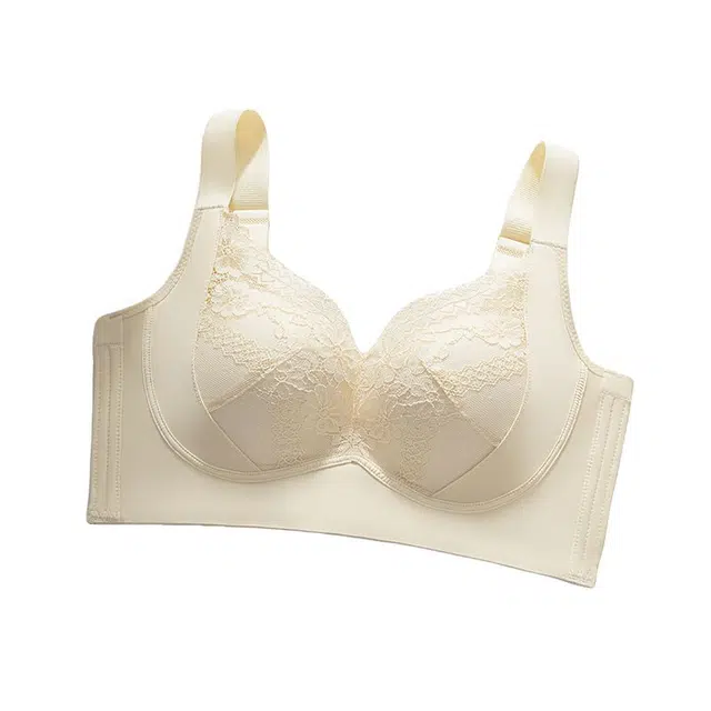 图兰朵 大码薄款无痕大胸显小收副乳防下垂聚拢上托防走光文胸 女款