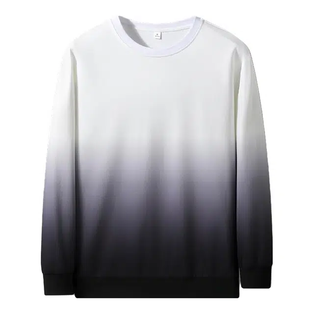 海尔斯 渐变时尚圆领套头宽松卫衣 男款