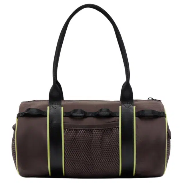 中国李宁 时尚潮流品牌徽标 涤纶 旅行包 男女同款情侣款 棕色