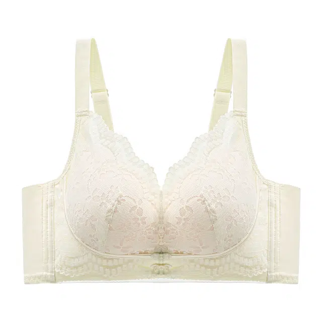 慕梵度 性感优雅蕾丝养护内衣聚拢上托防下垂收副乳无磁无钢圈舒适透气调整型文胸 女款