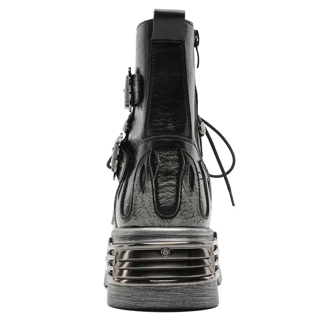 YEDANI Classic Skull Punk Boots