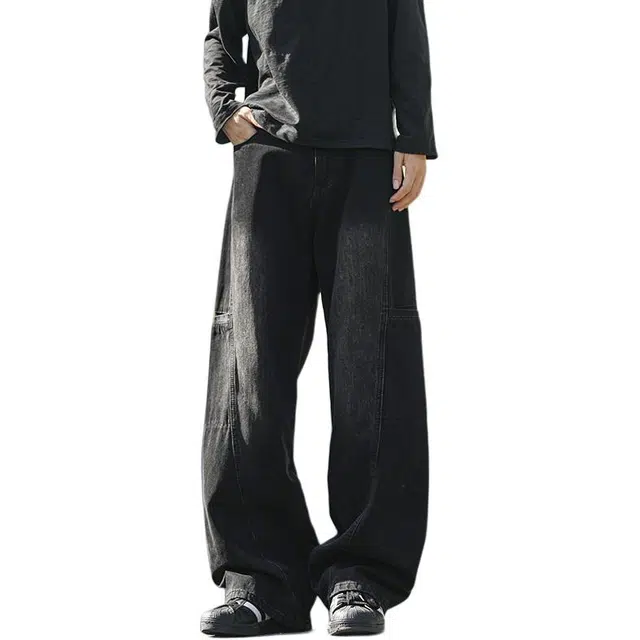 海尔斯 水洗中腰直筒百搭时尚简约休闲裤 男款