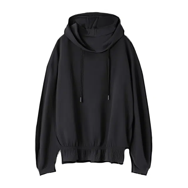 潞优野 复古学院派爱心亮片刺绣花边收腰连帽卫衣 女款