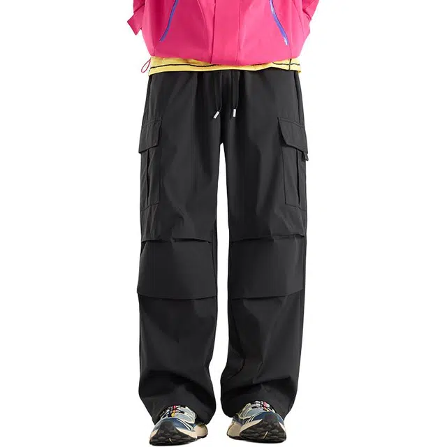 海尔斯 户外美式徒步直筒宽松百搭时尚简约工装裤 男款