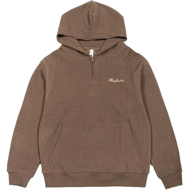 希越 秋冬款美式复古半拉链连帽宽松休闲百搭卫衣 男款