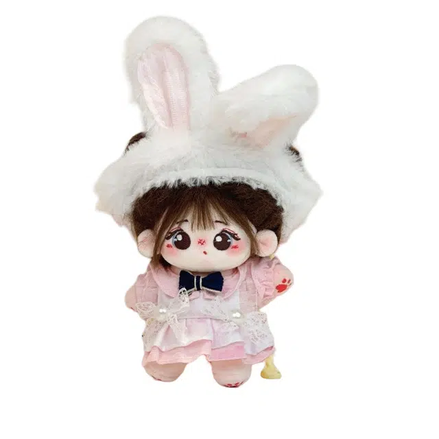 纯兔鼠 棉花娃娃连衣裙 可爱套装 娃衣着替