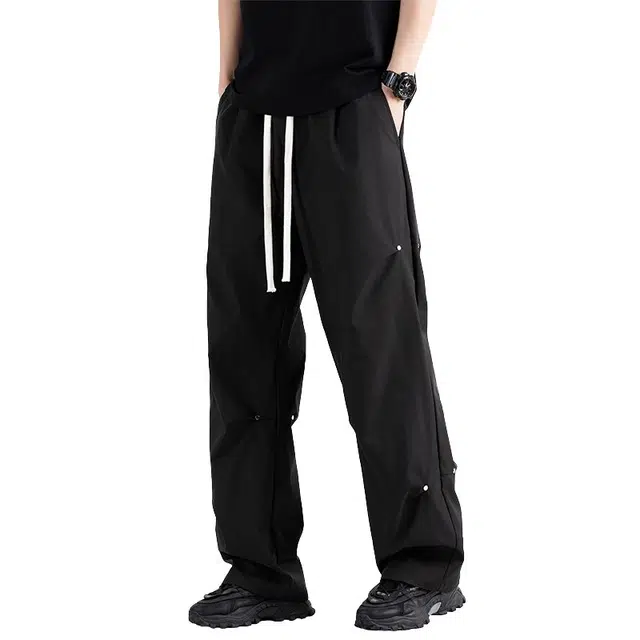 海尔斯 美式百搭时尚简约休闲裤 男女同款