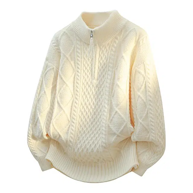 海尔斯 青春慵懒格子提花长袖针织衫 男款