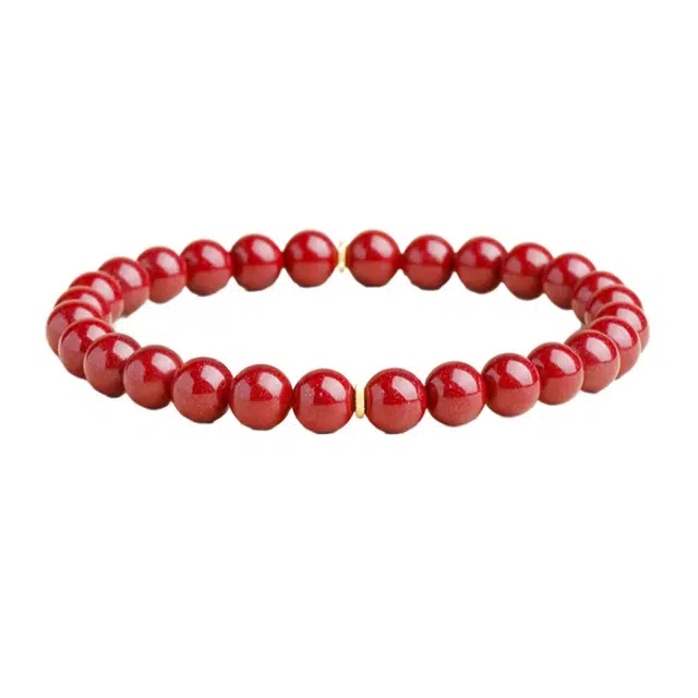 仙园韵 新中式国潮气质简约 本命年好运帝王紫金轮回转运珠日常通勤百搭款 朱砂 手串 男女同款情侣款