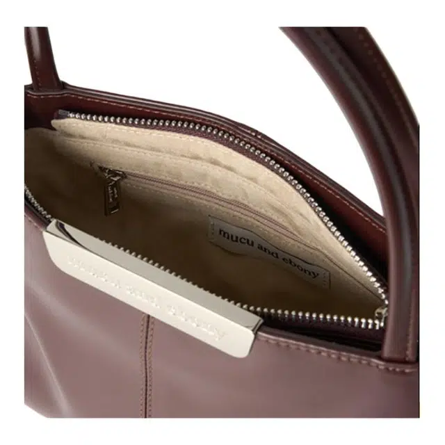 MUCU AND EBONY Clam Bag PU Tote