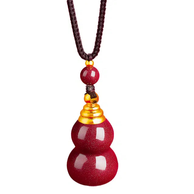 仙园韵 招财进宝步步升高好运连连新中式国潮精美 朱砂 吊坠 男女同款情侣款