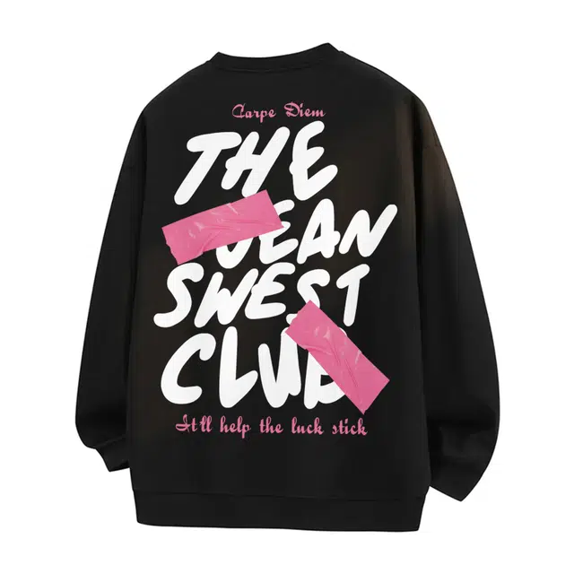 JEANSWEST Club Vintage Graffiti Logo Sweatshirt