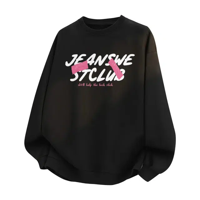 JEANSWEST Club Vintage Graffiti Logo Sweatshirt