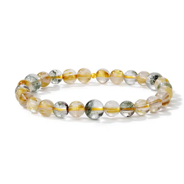 中鑫珠宝 【水逆退散 缓解焦虑】 森语光影#好运 元气满满平安转运珠天然 多色水晶 手串 女款