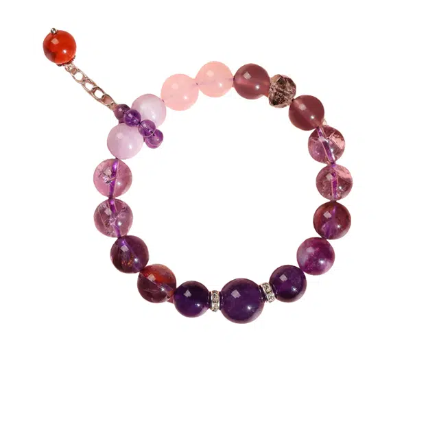 仙园韵 九紫离火 升职加薪事业有成 新中式复古国风本命年上岸招财转运#好运 紫水晶 手串 男女同款情侣款